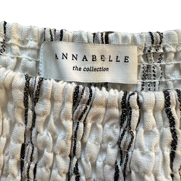 Annabelle The Collection 100% Linen Dress Striped Layered Women's Size XS - Picture 8 of 10